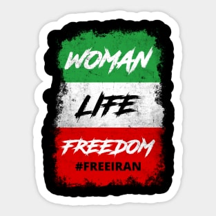 WOMAN LIFE FREEDOM FREE IRAN PROTEST Sticker